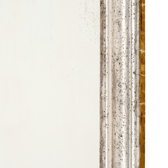 Silver Leaf, Petite Louis Philippe Period Mirror, Circa 1880 For Sale - Image 9 of 9