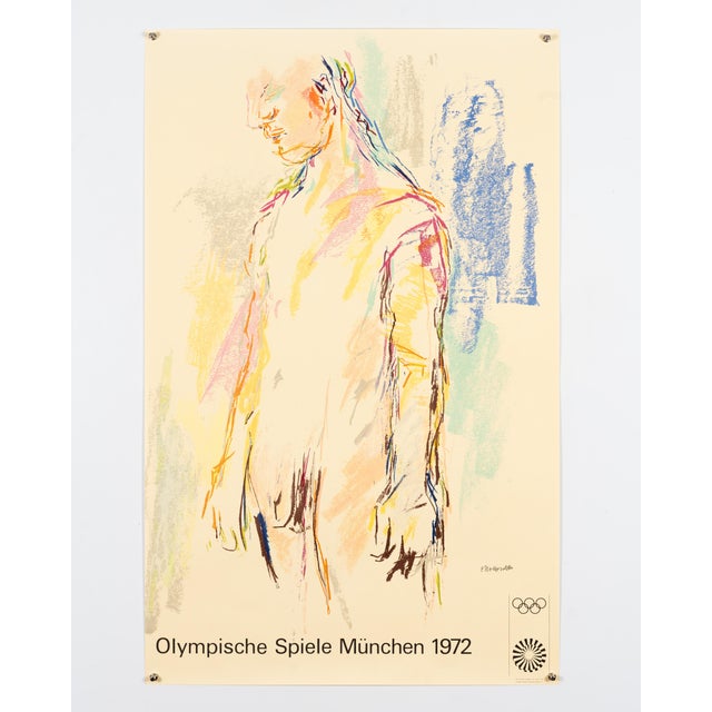 Olympia Serigraph Poster by Oskar Kokoschka, 1972 For Sale - Image 3 of 9