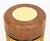 Contemporary Hannoi Walnut and Gold-Tone Brass Side Table For Sale - Image 3 of 7