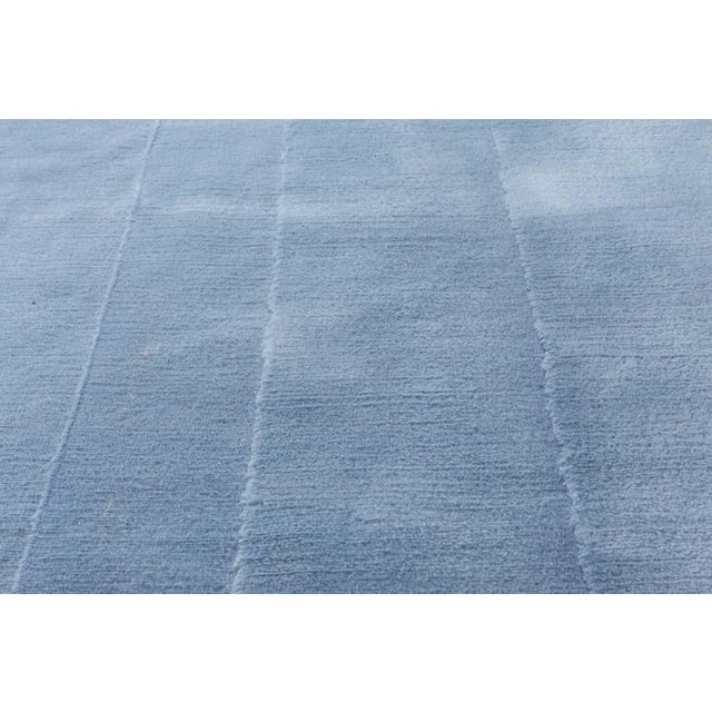 Early 21st Century Round Lavender Hand Knotted Mohair Rug by Doris Leslie Blau For Sale - Image 5 of 6
