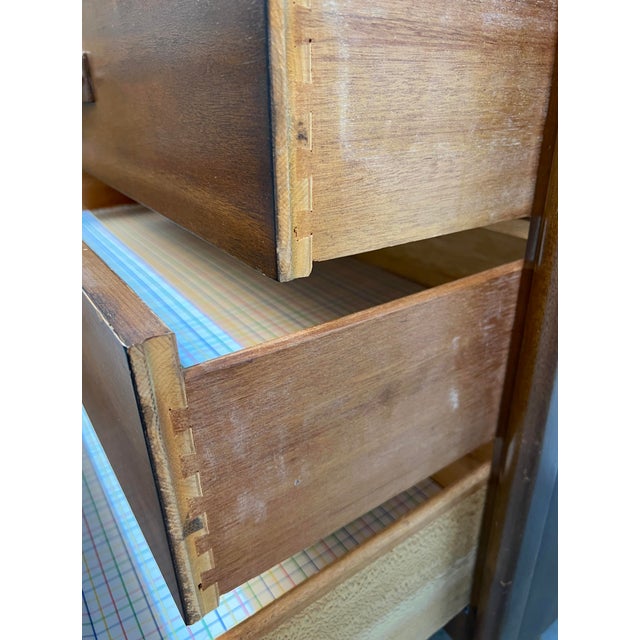 Broyhill "Emphasis" Mid-Century Walnut Highboy Dresser For Sale - Image 12 of 17