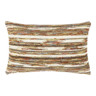 Scalamandre 22" x 14" Horizons Lumbar Pillow in Sandstone For Sale