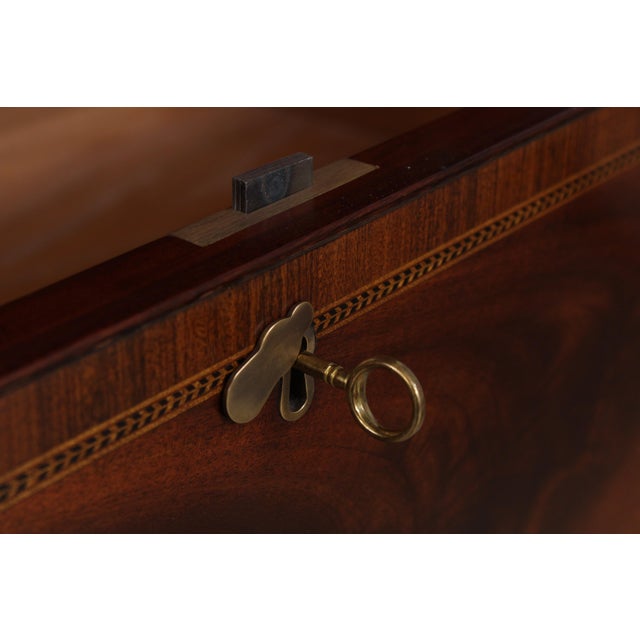 Wood Henkel Harris Nancy Whit Inlaid Mahogany Chest For Sale - Image 7 of 16