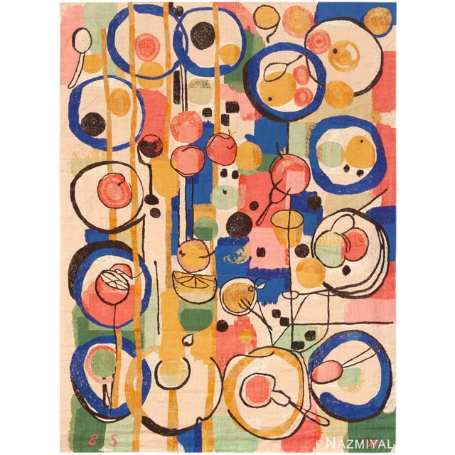 Amazing Vintage Barbro Sprinchorn Swedish Tapestry Dated 1957 And Signed “BS”, Country of origin: Scandinavia, Circa date:...