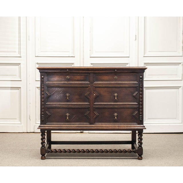 Spanish Renaissance Revival Cupboard in Oak, 1920s For Sale - Image 12 of 12