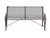 Black Painted Iron Garden Bench. Bench features curved slatted back and seat framed by hand-forged scroll armrests....