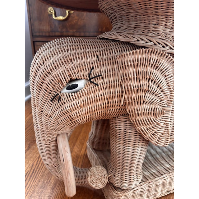 The classic wicker elephant tray table, made popular in the 1970’s and a timeless decor accent for many years. This one is...