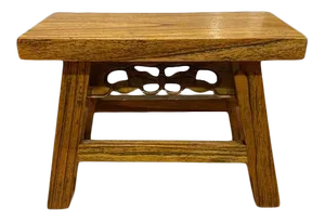 Asian Style Brown Butterfly Stool