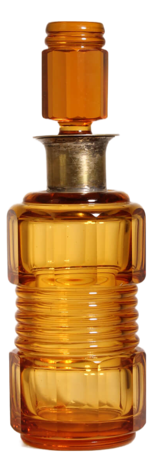 Art Deco Amber Glass Decanter, Sweden, 1930s