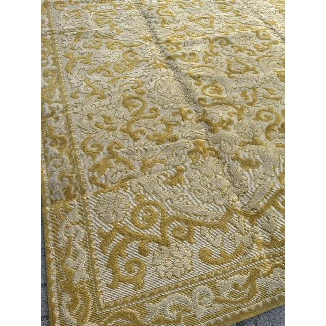 Mid-Century French Cogolin Decorative Rug, 1970s For Sale - Image 4 of 18