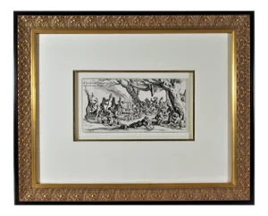 Jacques Callot, The Feast, from the suite les Bohemiens, 1620