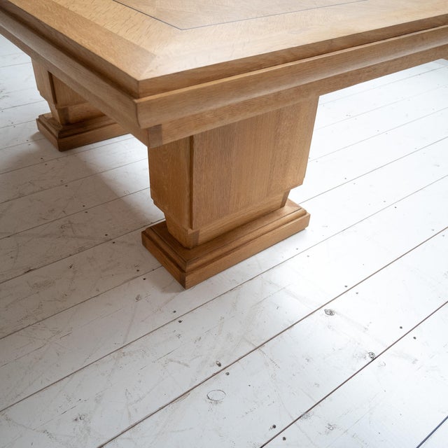 Wood French Dining Table by Gaston Poisson, 1940s For Sale - Image 7 of 8