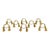 Late 20th Century Set of 8 Solid Brass Tassel Napkin Rings – Hollywood Regency / Traditional For Sale
