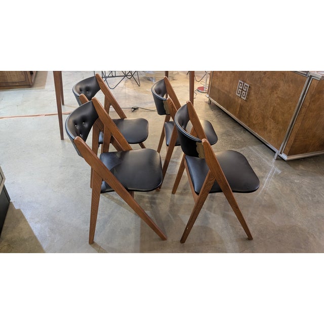 Vintage Stakmore Mid Century Modern Folding Dining Chairs For Sale - Image 11 of 13