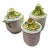 VTG Geo Z. Lefton 4115 Rustic Daisy Weave Porcelain Ceramic Canister Set - Japan For Sale