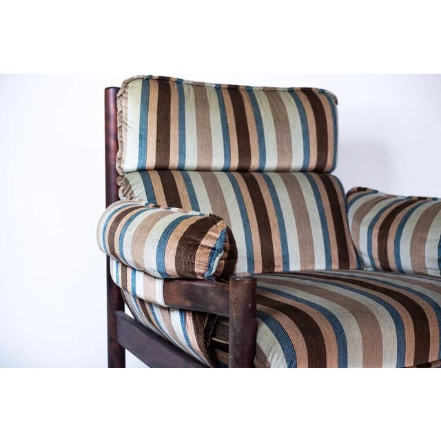 Vintage Armchair Stripped, 1960s For Sale - Image 4 of 6