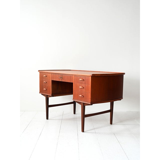 1960s Danish Teak Desk, 1960s For Sale - Image 5 of 12