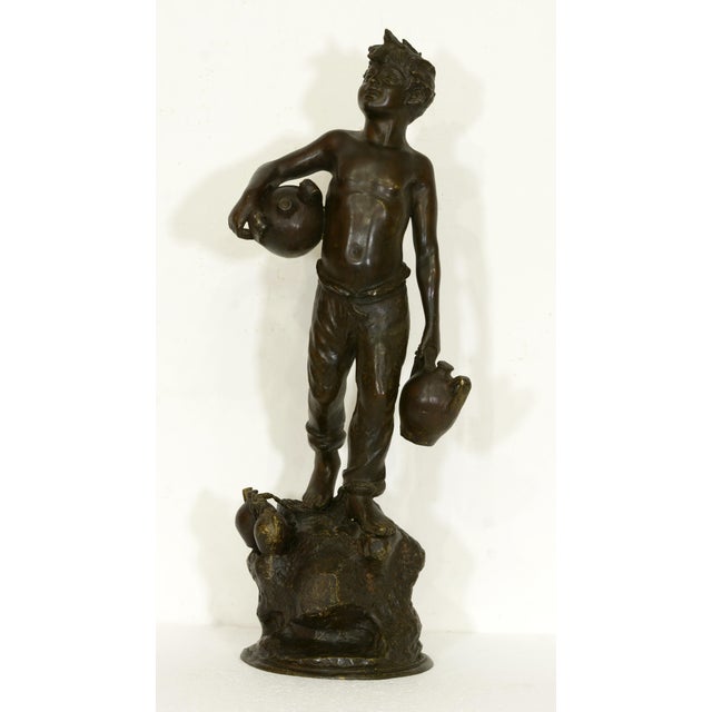 Italian School, Water Carrier with Amphorae, 1920s, Bronze For Sale - Image 15 of 15