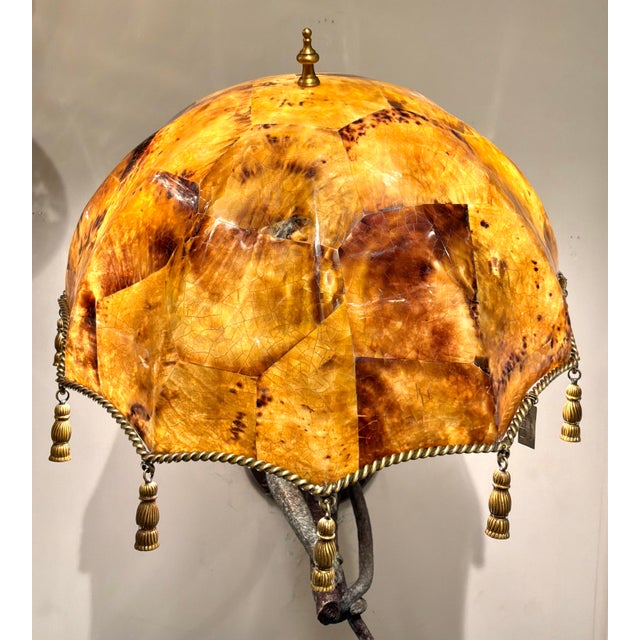 Maitland-Smith Bronze and Penshell Monkey Sconcess Pair For Sale In Atlanta - Image 6 of 12