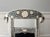 Extraordinary set of four Anglo-Indian side chairs with ram's head bone inlay and solid black seats. These black and white...