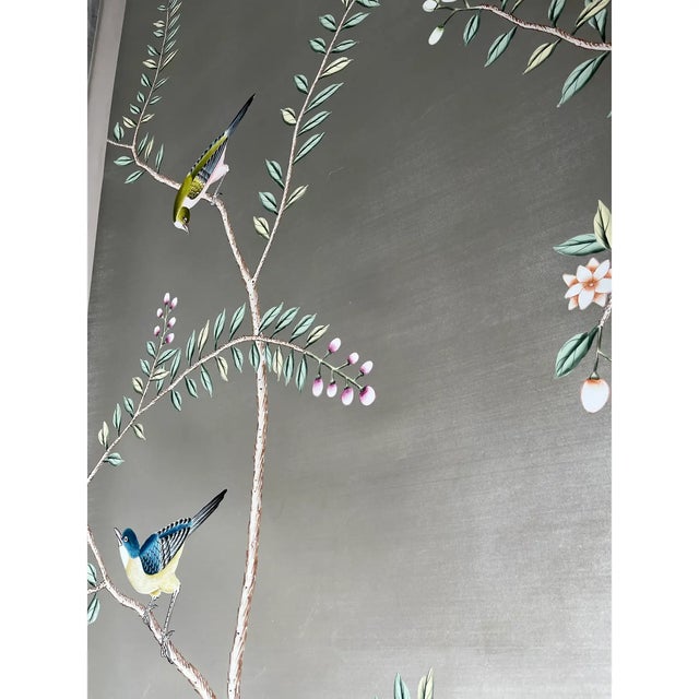 If you love the look of De Gournay wallpaper but not the price, this is for you. The listed price is for 2 unframed panels...