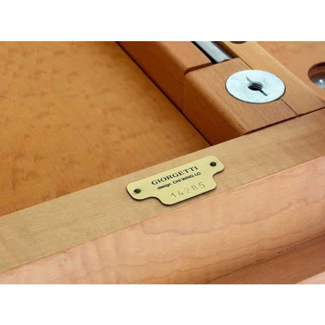 Brown Extendable Dining Table by Chi Wing Lo for Giorgetti, Italy, 1990s For Sale - Image 8 of 18