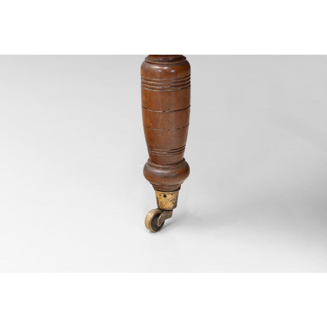 Wood Leather Desk Chair, 1880 For Sale - Image 7 of 8