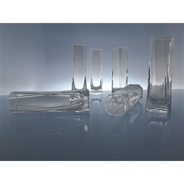 Vintage Crystal Shot Glasses by Cini Boeri for Arnolfo Di Cambio, 1970s, Set of 6 For Sale - Image 8 of 10