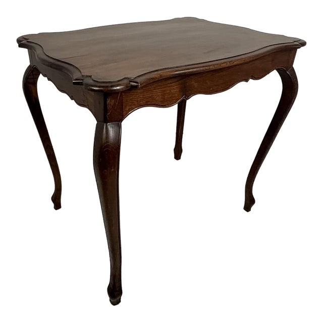 Vintage French Provincial Oak Side Table, Circa 1930–1950 For Sale