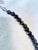 Mid‑Century 14k White Gold and Hand‑Faceted Onyx Graduated Bead Necklace 16" For Sale - Image 10 of 11