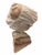 Contemporary 1980s Modernist Carved Pink Alabaster Emerging Face Sculpture by Bryan Ross For Sale - Image 3 of 8