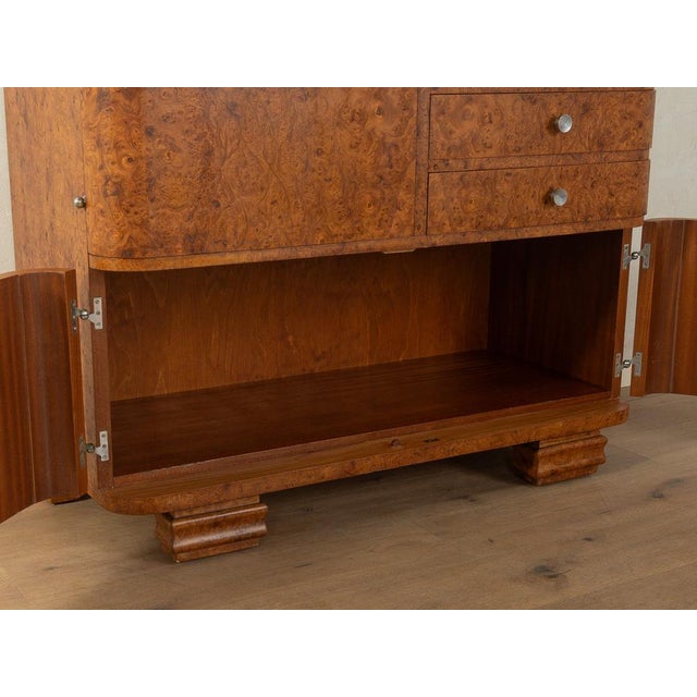 Brown Vintage Art Deco Secretaire, 1920s For Sale - Image 8 of 11