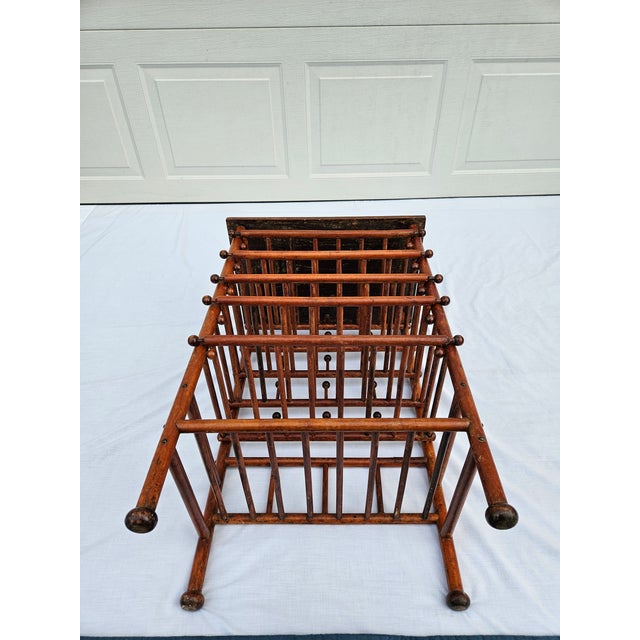 Antique Stick and Ball Music Magazine Rack For Sale - Image 11 of 16
