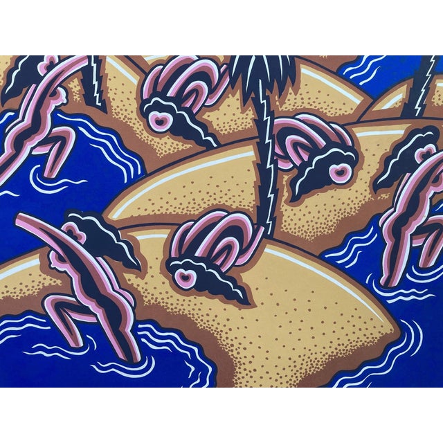 Figurative Tortola Stomp (Signed, Numbered 2/20, Original Print), Robert Gordy For Sale - Image 3 of 6