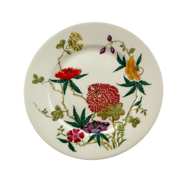 This Limoges Salad Plate set features a beautiful floral design, hand-painted on delicate porcelain. Made in France by...