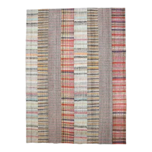 Mid 20th Century Vintage Striped Modern Large Kilim Rug