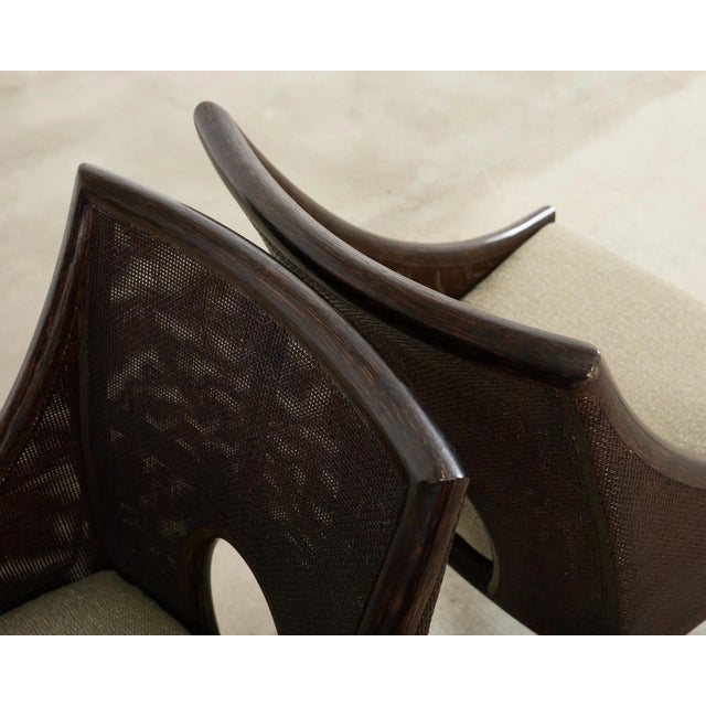 Set of Ten Barbara Barry for McGuire Caned Dining Armchairs For Sale - Image 14 of 18
