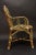 Mid 20th Century Marshan Rattan Arm Chair in Green By Creel and Gow For Sale - Image 5 of 8