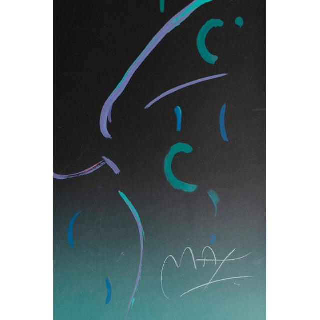 Peter Max Peter Max Midnight Profile Signed 1988 Serigraph on Paper 176/300 Modern Pop Art For Sale - Image 4 of 6