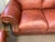 Brick Red 20th Century Leather Loveseat For Sale - Image 8 of 10