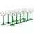 Vintage Alsace Wine Glasses with Green Stems from Luminarc, 1970s, Set of 12 For Sale - Image 11 of 16