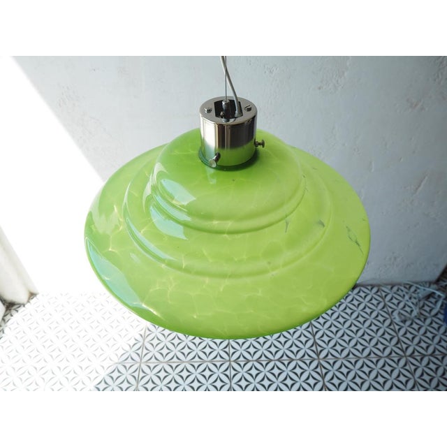 Mid-Century Glass Chandelier attributed to Stefan Tabery, Bohemia, 1960s. For Sale - Image 3 of 15