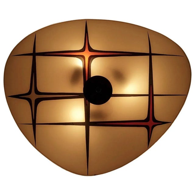 Vintage Glass Plate Wall Light from Designfornication, 1956 For Sale - Image 9 of 9