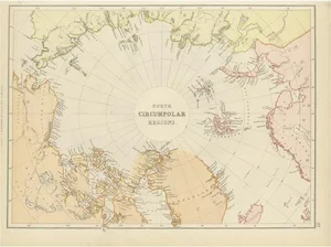 Map of the North Circumpolar Regions, 1882