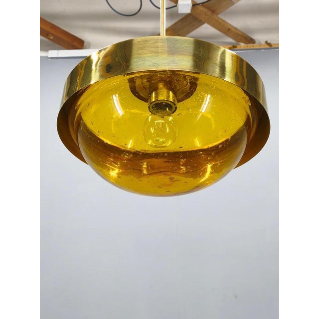 Space Age Ufo Pendant Lamp from Kamenický Šenov, Former Czechoslovakia, 1970s For Sale - Image 3 of 15