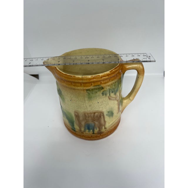 Early 19th Century Antique Roseville Pottery Milk Pitcher For Sale - Image 5 of 8