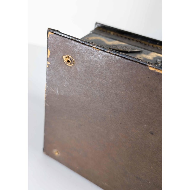 19th or 20th Century Silver Metal Jewelry Box With Dog and Arms Appliques For Sale - Image 14 of 14