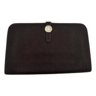 Hermès Dogon Duo Wallet Brown Leather 2006 For Sale