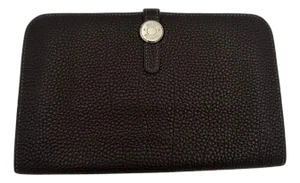 Hermès Dogon Duo Wallet Brown Leather 2006