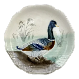 19th Century Choisy Le Roi Majolica Duck Plate